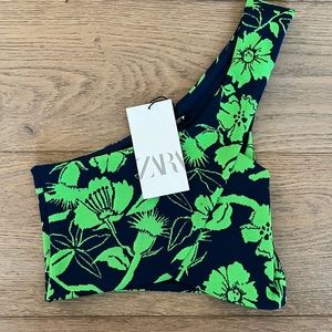 NWT Zara One Shoulder Top